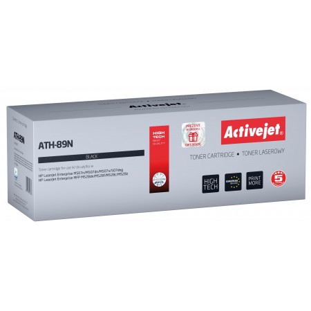 Activejet ATH-89N toner (replacement for HP CF289A HP 89A HP89A- Supreme- 5000 pages- black) - with chip