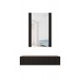 Dressing table with mirror PAFOS 80x41.6x100 mat black