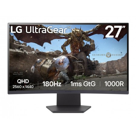 LG 27GS60QC monitor de ecrã 68,6 cm (27") 2560 x 1440 pixels Full HD LCD Preto