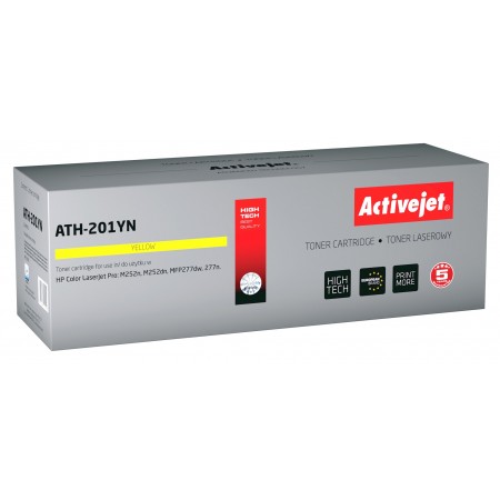 Activejet ATH-201YN toner for HP printer HP 201A CF402A CRG045 replacement- Supreme- 1400 pages- yellow