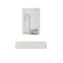 Dressing table with mirror PAFOS 80x41.6x100 white matte