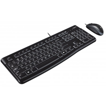 Logitech Desktop MK120 teclado Rato incluído Escritório USB QWERTY Estados Unidos (Internacional) Preto