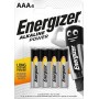 ENERGIZER BATTERY ALKALINE POWER AAA LR03 4 PIECES