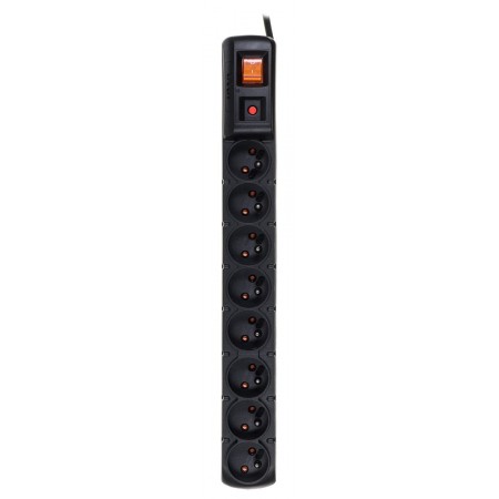 ACAR S8 power extension 1.5 m 8 AC outlet(s) Indoor Black