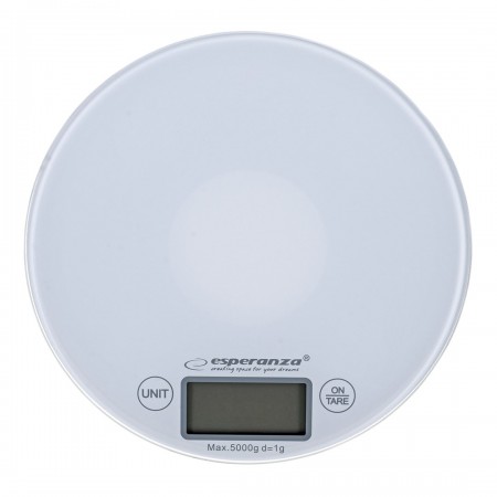 Esperanza EKS003W Electronic Kitchen Scale White Round