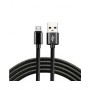 everActive cable micro USB 1m - Black, braided, quick charge, 2,4A - CBB-1MB