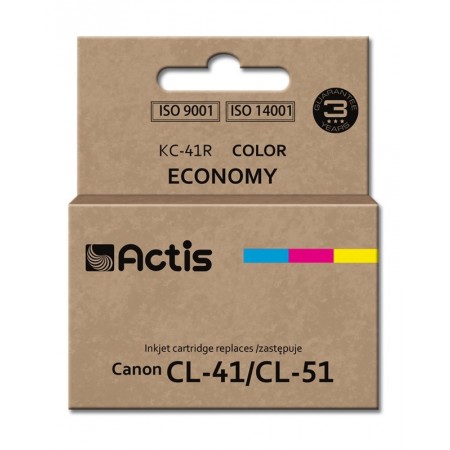 Actis KC-41R ink for Canon printer- Canon CL-41/CL-51 replacement- Standard- 18 ml- color