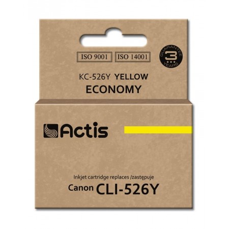 Actis KC-526Y Ink Cartridge (replacement for Canon CLI-526Y- Standard- 10 ml- yellow)