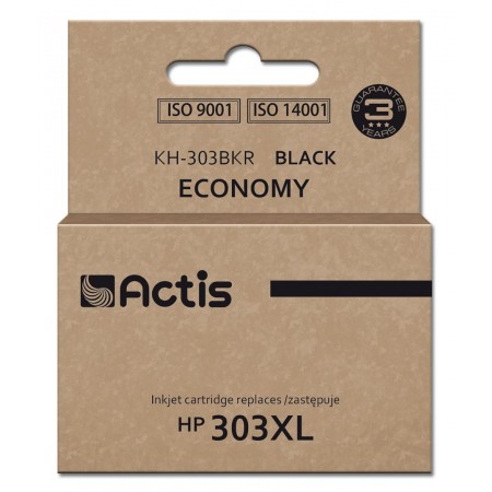 Actis KH-303BKR ink for HP printer, replacement HP 303XL T6N04AE- Premium- 20ml- 600 pages- black