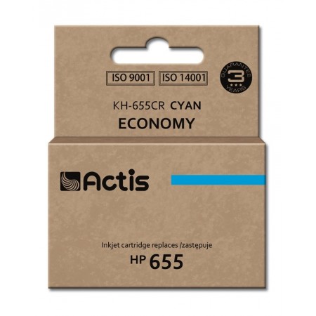 Actis KH-655CR ink for HP printer- HP 655 CZ110AE replacement- Standard- 12 ml- cyan