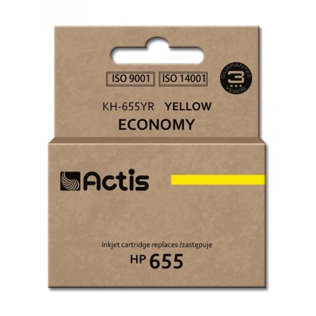 Actis KH-655YR ink for HP printer- HP 655 CZ112AE replacement- Standard- 12 ml- yellow