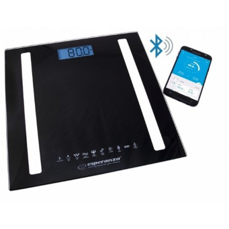 Esperanza EBS016K personal scale Electronic personal scale Square Black