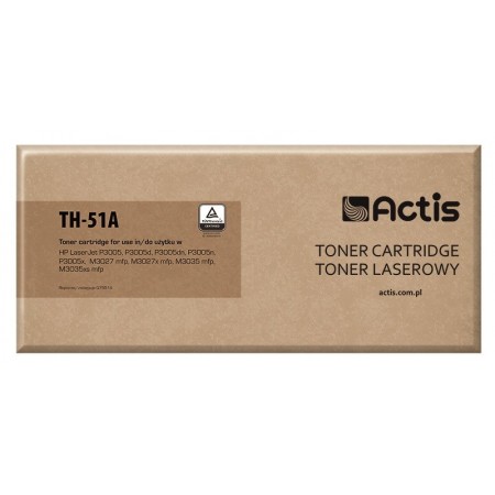 Actis TH-51A Toner Cartridge (replacement for HP 51A Q7551A- Standard- 6500 pages- black)