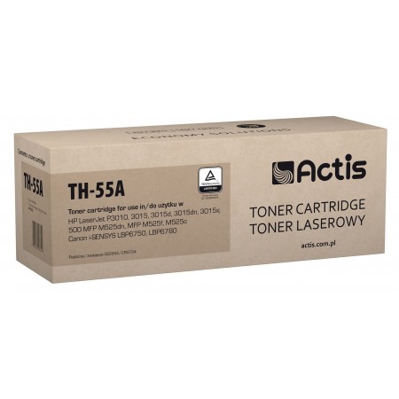 Actis TH-55A toner (replacement for HP 55A CE255A- Standard- 6000 pages- black)