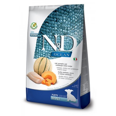 FARMINA N&D Ocean Dog Cod, Pumpkin & Cantaloupe Melon Puppy Mini - dry dog food - 800g