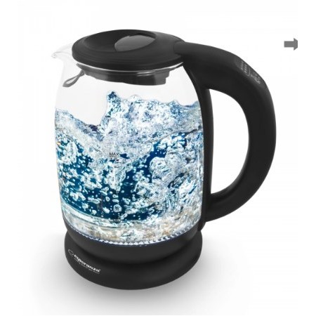 Esperanza EKK027 electric kettle 1.7 L 2200 W Black, Transparent