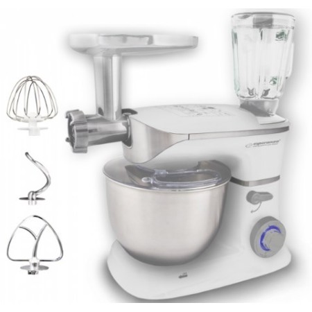 Esperanza EKM025 food processor 1000 W 5 L Stainless steel, White