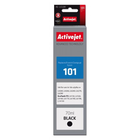 Activejet AE-101BK Ink (replacement for Epson 101- Supreme- 70 ml- black)