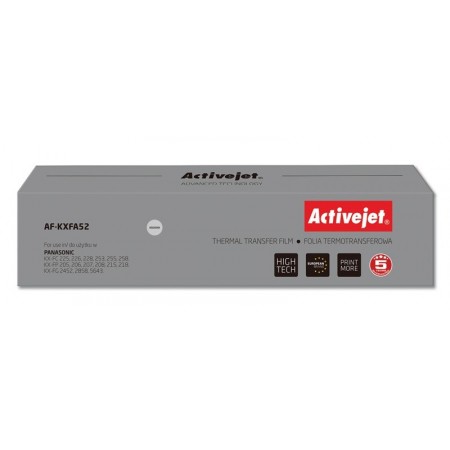 Activejet AF-KXFA52 Copy Film (Replacement for Panasonic KX-FA52- Supreme- black)