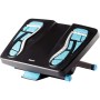 Fellowes 8068001 descanso para pés Azul, Carvão, Cinzento