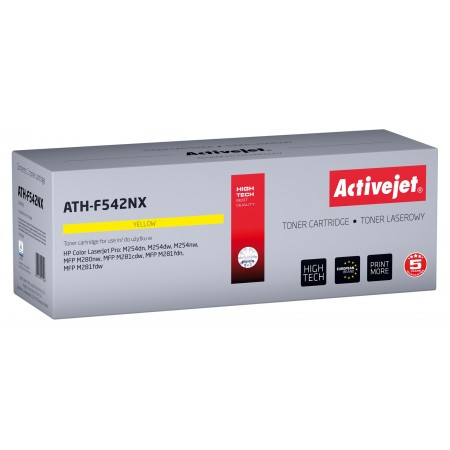 Activejet ATH-F542NX toner (replacement for HP 203X HP203X CF542X CRG 054H CRG054H- Supreme- 2500 pages- yellow)