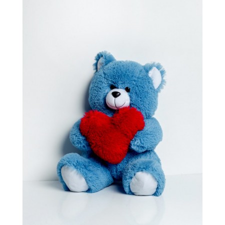 FRANK teddy bear 50 cm blue