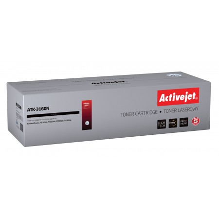 Activejet ATK-3160N toner for Kyocera printer- Kyocera TK-3160 replacement- Supreme- 12500 pages- black