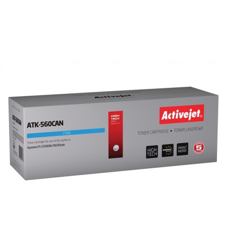 Activejet ATK-560CAN toner for Kyocera printer- Kyocera TK-560C replacement- Premium- 10000 pages- cyan