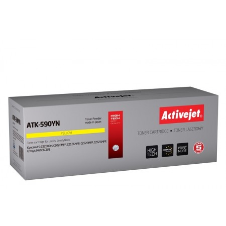 Activejet ATK-590YN Toner (replacement for Kyocera TK-590Y- Supreme- 5000 pages- yellow)