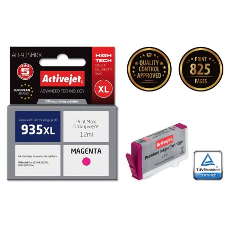 Activejet AH-935MRX ink for HP printer- HP 935XL C2P25AE replacement- Premium- 12 ml- magenta