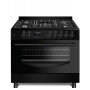 Gas-electric Cooker Ravanson KWGE-K90 Cheff Modern (black)