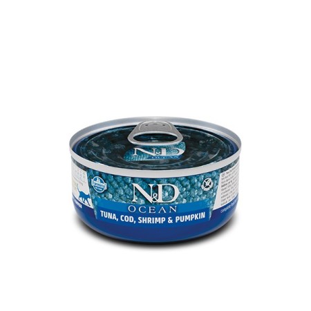 FARMINA N&D Cat Ocean Tuna, Cod, Shrimp, Pumpkin - wet cat food - 70 g
