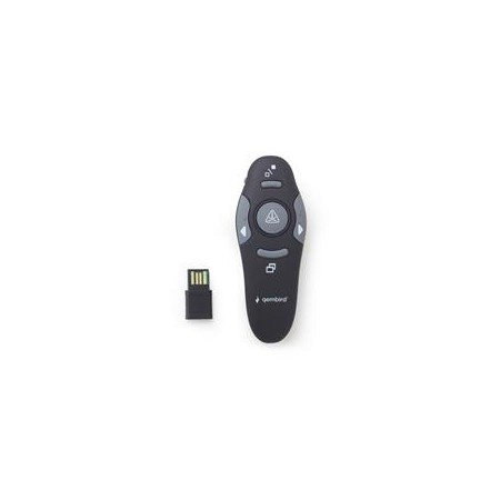 Gembird *Wireless presenter with laser pointer 660 nm 10 m Black