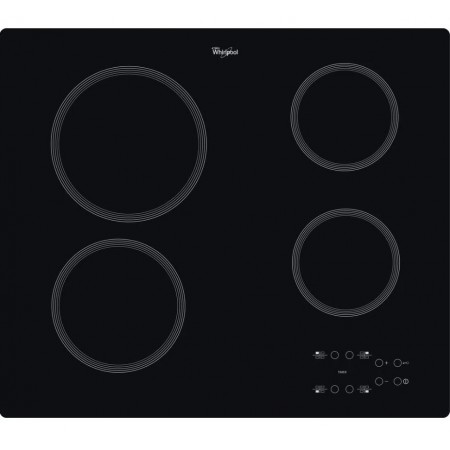 Whirlpool AKT 801/NE hob Black Built-in 58 cm Ceramic hob 4 zone(s)