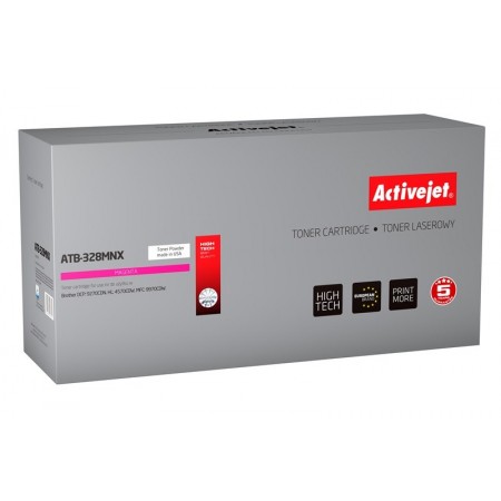 Activejet ATB-328MNX Toner Cartridge for Brother Printer, Compatible with Brother TN-328M-  Supreme-  6000 pages-  magenta