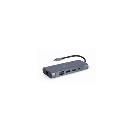 Gembird A-CM-COMBO7-01 notebook dock/port replicator USB 3.2 Gen 1 (3.1 Gen 1) Type-A Grey