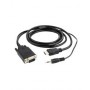 Gembird A-HDMI-VGA-03-10 video cable adapter 3 m HDMI + 3.5mm VGA (D-Sub) Black