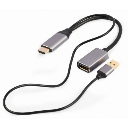 Gembird A-HDMIM-DPF-02 video cable adapter 0.1 m HDMI Type A (Standard) DisplayPort Black