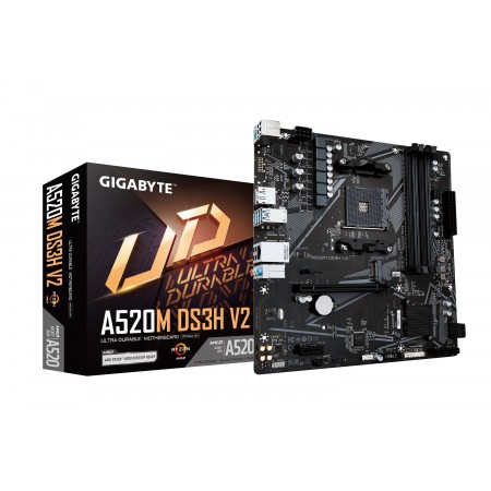 GIGABYTE A520M DS3H V2 motherboard Socket AM4 micro ATX