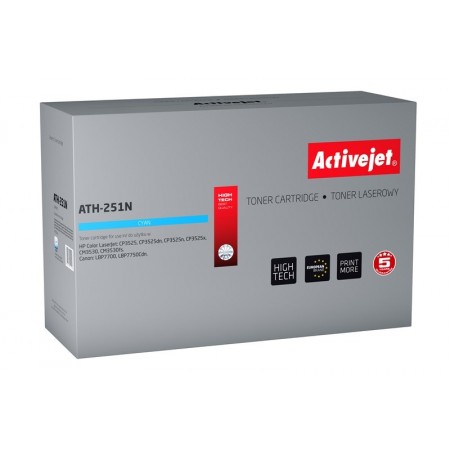 Activejet ATH-251N Toner (replacement for HP 504A CE251A, Canon CRG-723C- Supreme- 7000 pages- cyan)