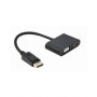 Gembird A-DPM-HDMIFVGAF-01 DisplayPort male to HDMI female + VGA female adapter cable, black