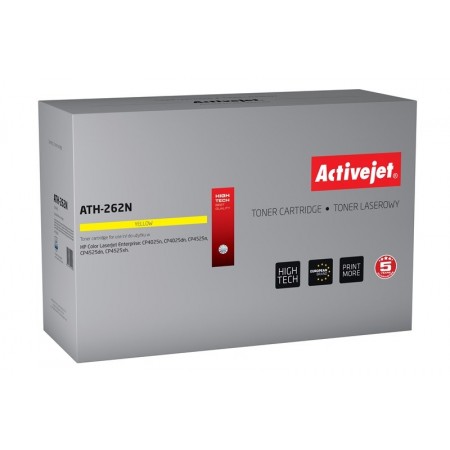 Activejet ATH-262N toner for HP printer- HP CE262A replacement- Supreme- 11000 pages- yellow