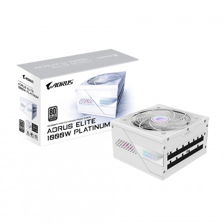 GIGABYTE AORUS ELITE P1000W ICE fonte de alimentação 1000 W 20+4 pin ATX ATX Branco