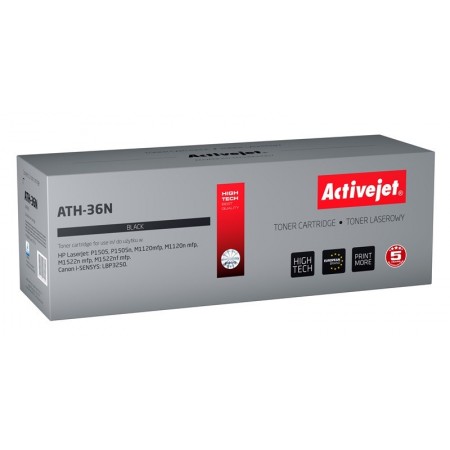 Activejet ATH-36N Toner (replacement for HP 36A CB436A, Canon CRG-713- Supreme- 2000 pages- black)