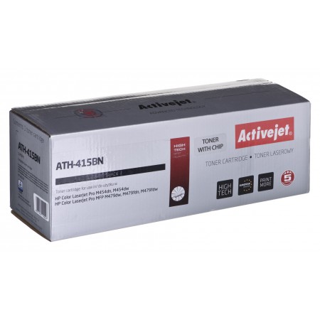 Activejet ATH-415BN Toner (replacement for HP 415A W2030A- Supreme- 2,400 pages- black) with chip