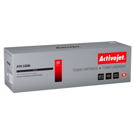 Activejet ATK-160N Toner (replacement for Kyocera TK-160- Supreme- 2,500 pages- black)