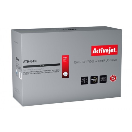 Activejet ATH-64N Toner (replacement for HP 64A CC364A- Supreme- 10000 pages- black)