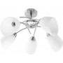 Activejet Classic chandelier pendant ceiling lamp NIKITA nickel 5xE27 for living room