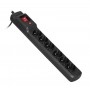 Activejet COMBO 6GN 3M black power strip with cord