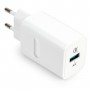 Adaptador de carregador universal Vultech CC-118QCLWH 1 porta USB QC 3.0 3A 18W - branco